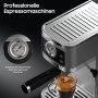 iceagle Cafetera Espresso 20 Bares Bomba Italiana - 1350W Máquina de Café Manual Acero Inoxidable, Varilla de Vapor 10MM,