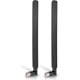 Bingfu Antena 4G LTE Banda Ancha 6dbi 698-2700Mhz Antena Omnidireccional con Conector SMA Macho (2 Pack) para Enrutador CPE,