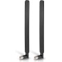 Bingfu Antena 4G LTE Banda Ancha 6dbi 698-2700Mhz Antena Omnidireccional con Conector SMA Macho (2 Pack) para Enrutador CPE,