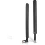 Bingfu Antena 4G LTE Banda Ancha 6dbi 698-2700Mhz Antena Omnidireccional con Conector SMA Macho (2 Pack) para Enrutador CPE,