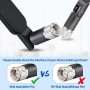 Bingfu Antena 4G LTE Banda Ancha 6dbi 698-2700Mhz Antena Omnidireccional con Conector SMA Macho (2 Pack) para Enrutador CPE,
