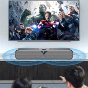 Lenovo-Altavoz Bluetooth Lecoo DS102, barra de sonido estéreo envolven