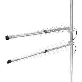 NEDIS Antena 5G / 4G / 3G - para Exteriores - 698-2700 MHz - Ganancia dBi (en Cable de Antena): 15 dB - 0,30 m - Plata