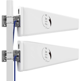 KASER LPDA Antena 4G 5G LTE Exterior Mimo Direccional 698-2700 | 3300-3800 MHz Ganancia hasta 12 dBi Compatible con Router 4g 5g