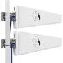 KASER LPDA Antena 4G 5G LTE Exterior Mimo Direccional 698-2700 | 3300-3800 MHz Ganancia hasta 12 dBi Compatible con Router 4g 5g