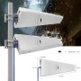 KASER LPDA Antena 4G 5G LTE Exterior Mimo Direccional 698-2700 | 3300-3800 MHz Ganancia hasta 12 dBi Compatible con Router 4g 5g
