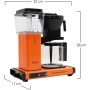 Moccamaster KBG Select, Cafetera de Filtro, Pimiento Amerillo, Maquina Cafe Automatica, 1.25 Litros