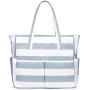 oscaurt Large Beach Bag with 9 Pockets, Waterproof Beach Bags for Women, Sandproof Summer Beach Tote Bag Holiday Essentials