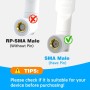 2 Paquete Antena 4G LTE Antena SMA Macho, Antena WiFi SMA Doble Banda 2.4GHz 5.8GHz para Grabador de Cámara IP de Seguridad de