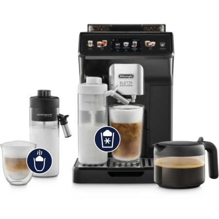 De'Longhi Eletta Explore ECAM452.67.G, Cafetera Superautomática Bebidas Calientes y Frías con Cold Extraction Technology,