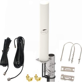 KASER Antena 4G LTE Exterior Mimo Omnidireccional 698-2700 MHz Conector SMA con Adaptador CRC9 TS9 Compatible con Router 4G
