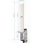KASER Antena 4G LTE Exterior Mimo Omnidireccional 698-2700 MHz Conector SMA con Adaptador CRC9 TS9 Compatible con Router 4G