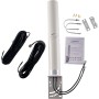 KASER Antena 4G LTE Exterior Mimo Omnidireccional 698-2700 MHz Conector SMA con Adaptador CRC9 TS9 Compatible con Router 4G