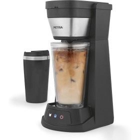 Petra 2 en 1 Cafetera de Café Helado – Máquina de Espresso Caffè Freddo, Incluye Taza de Viaje de 420 ml, Vaso con Pajilla de