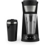 Petra 2 en 1 Cafetera de Café Helado – Máquina de Espresso Caffè Freddo, Incluye Taza de Viaje de 420 ml, Vaso con Pajilla de