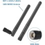 Vecys 4PCS Doble Banda WiFi Antena 2.4GHz 5GHz 5.8GHz Antena 3dBi MIMO SMA Macho Antena para WiFi Router Tarjeta LAN Inalámbrica