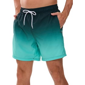 Decorie Bañador Hombre Secado Rápido Traje de Baño Hombre Bañador Corto con Forro de Malla y Bolsillos