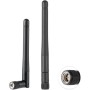 Vecys 4PCS Doble Banda WiFi Antena 2.4GHz 5GHz 5.8GHz Antena 3dBi MIMO SMA Macho Antena para WiFi Router Tarjeta LAN Inalámbrica