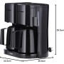 SEVERIN - Cafetera de goteo con jarra adicional para 16 tazas, Cafetera de filtro / Cafetera americana con 2 jarras termo,