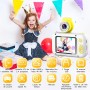 ARNSSIEN Camara Fotos Infantil,Camara de Fotos para Niños con Lente de 180°Flip y Pantalla IPS 2,4 Pulgadas,Juguete de