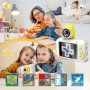 ARNSSIEN Camara Fotos Infantil,Camara de Fotos para Niños con Lente de 180°Flip y Pantalla IPS 2,4 Pulgadas,Juguete de
