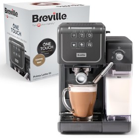 Breville Cafetera Espresso Prima Latte III | Cafetera expreso, capuchino y café con leche | Bomba italiana de 19 bares |