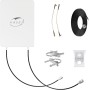 KASER Antena 5G LTE exterior Mimo Directiva 3300 – 3800 MHz N78 Amplificación hasta 15 dBi Compatible con 5 g Router N-SMA