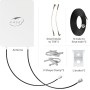 KASER Antena 5G LTE exterior Mimo Directiva 3300 – 3800 MHz N78 Amplificación hasta 15 dBi Compatible con 5 g Router N-SMA
