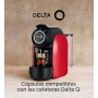 Delta Q - Cafetera de Cápsulas Qool Evolution - Color Negro - 19 Bares de Presión - Capacidad de 1 L - Incluye 2 Packs de 40