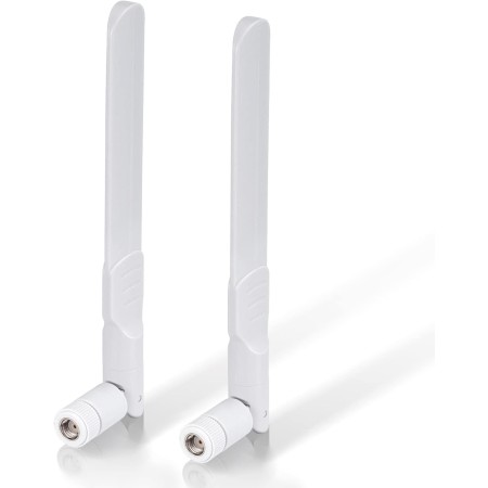 Bingfu Dual Band WiFi 2.4GHz 5GHz 5.8GHz 8dBi MIMO RP-SMA Antena Macho(paquete de 2) para WiFi Router Tarjeta de Red Inalámbrica