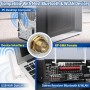 Bingfu Dual Band WiFi 2.4GHz 5GHz 5.8GHz 8dBi MIMO RP-SMA Antena Macho(paquete de 2) para WiFi Router Tarjeta de Red Inalámbrica