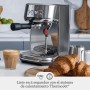 Sage Bambino Plus - Cafetera Compacta Profesional con Espumador de Leche Automático, Acero Inoxidable Negro