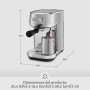 Sage Bambino Plus - Cafetera Compacta Profesional con Espumador de Leche Automático, Acero Inoxidable Negro