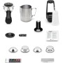 Sage Bambino Plus - Cafetera Compacta Profesional con Espumador de Leche Automático, Acero Inoxidable Negro