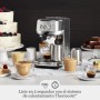 Sage Bambino Plus - Cafetera Compacta Profesional con Espumador de Leche Automático, Acero Inoxidable Negro