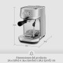 Sage Bambino Plus - Cafetera Compacta Profesional con Espumador de Leche Automático, Acero Inoxidable Negro
