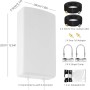 Antena 4G 5G LTE Exterior Mimo Direccional 698-2700 | 3300-4000 MHz Ganancia hasta 18 dBi con Conector SMA con Adaptador TS9