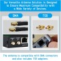 Antena 4G 5G LTE Exterior Mimo Direccional 698-2700 | 3300-4000 MHz Ganancia hasta 18 dBi con Conector SMA con Adaptador TS9