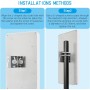 Antena 4G 5G LTE Exterior Mimo Direccional 698-2700 | 3300-4000 MHz Ganancia hasta 18 dBi con Conector SMA con Adaptador TS9