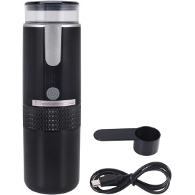 HUTSRAI Cafetera ElectróNica MáQuina de Espresso Recargable Cafetera PortáTil para AutomóVil Hacer Café Molido y Espresso Viajes