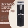HUTSRAI Cafetera ElectróNica MáQuina de Espresso Recargable Cafetera PortáTil para AutomóVil Hacer Café Molido y Espresso Viajes