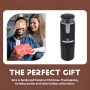 HUTSRAI Cafetera ElectróNica MáQuina de Espresso Recargable Cafetera PortáTil para AutomóVil Hacer Café Molido y Espresso Viajes