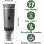 Cafetera Portátil 15 Bar Inalámbrica Multiusos – Máquina de Café Espresso con 3 en 1 (para Cápsulas Nespresso/Otras/Café