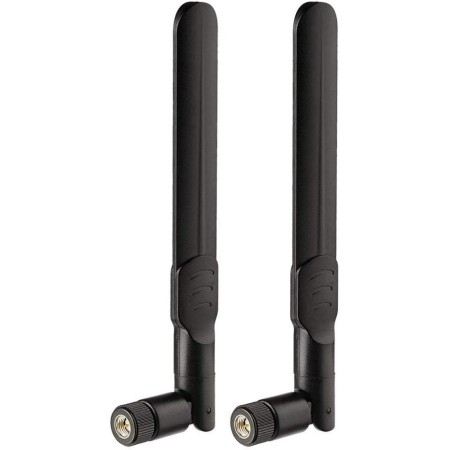 Bingfu Antena 4G LTE Celular SMA Macho Antena 6dBi (Paquete de 2) Compatible con 4G LTE Wireless CPE Router Hotspot Cellular