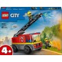 LEGO City Camión de Bomberos con Escalera de Juguete, Vehículo y 2 Minifiguras para el Juego de rol, Juguetes Educativos para