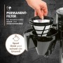 Barista Cafetera de filtro con molinillo con jarra térmica, incluye jarra térmica para hasta 10 tazas grandes de café, para