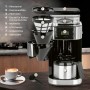 Barista Cafetera de filtro con molinillo con jarra térmica, incluye jarra térmica para hasta 10 tazas grandes de café, para