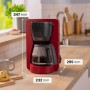 Bosch - Cafetera de Goteo, Jarra de Cristal Ergonómica, Depósito de Agua Extraible, Filtro Extraible, Apagado Automático, Anti