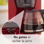 Bosch - Cafetera de Goteo, Jarra de Cristal Ergonómica, Depósito de Agua Extraible, Filtro Extraible, Apagado Automático, Anti
