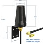 Bingfu Antena 4G LTE para Exteriores 5dBi Impermeable Antena de Montaje en Pared con SMA Hembra a Doble SMA Macho Cable Divisor